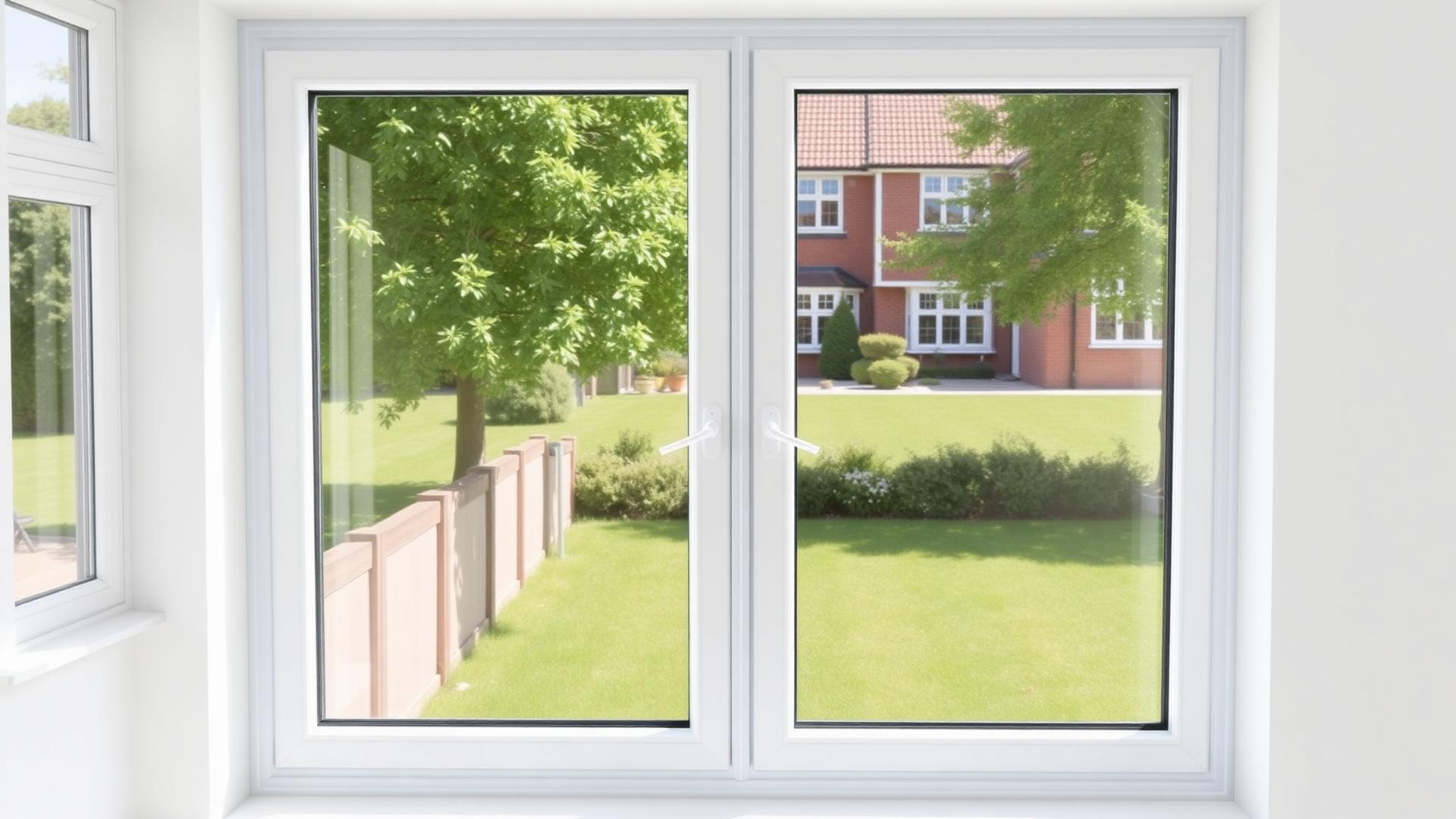 Before and after comparison of a misted double glazed window being repaired